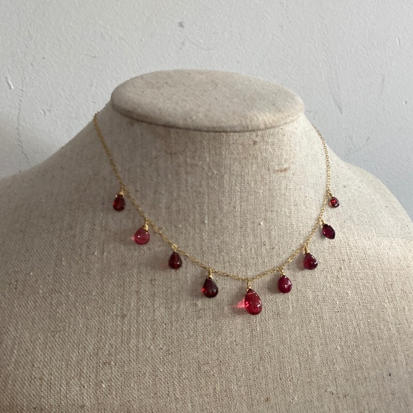 Red tourmaline Necklace - Picture 1 of 5